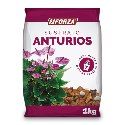 Sustrato Para Anturios 1kg Alta Aireación y Drenaje