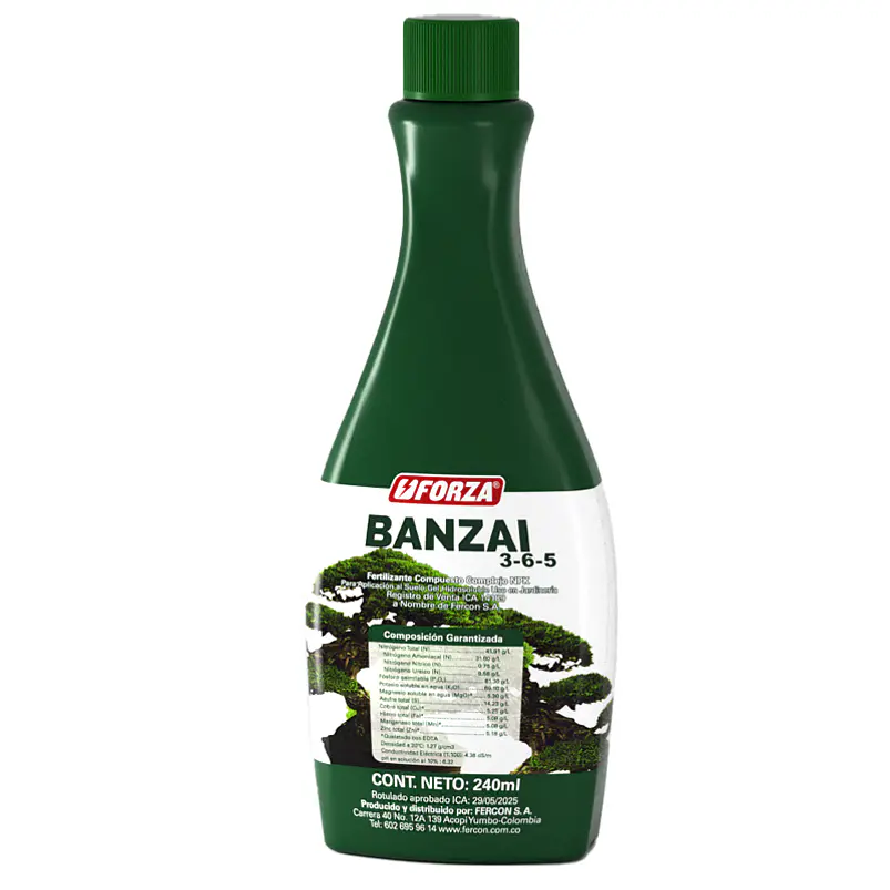 Fertilizante Forza Banzai Gel 240cc Nutrición Bonsái 1