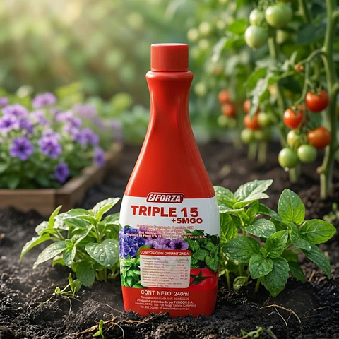 Fertilizante Forza Triple 15 Líquido 240cc Balanceado