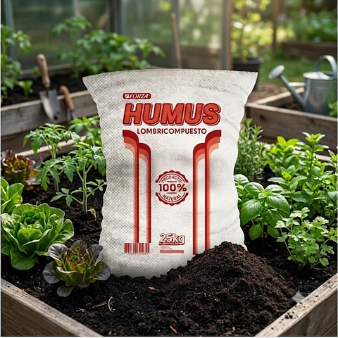 Humus De Lombriz 25kg - Abono Orgánico Premium