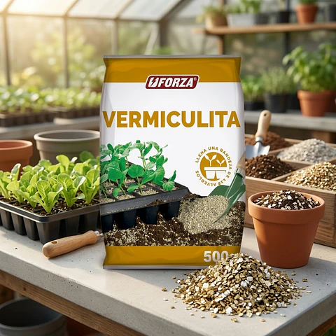 Vermiculita Forza 500g Sustrato Mineral Para Plantas
