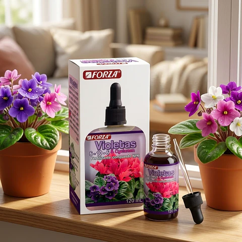 Fertilizante Forza Para Violetas 120ml Estimula Floración