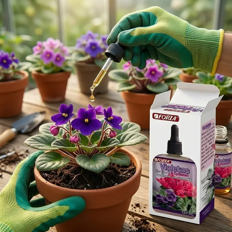 Fertilizante Forza Para Violetas 120ml Estimula Floración 3