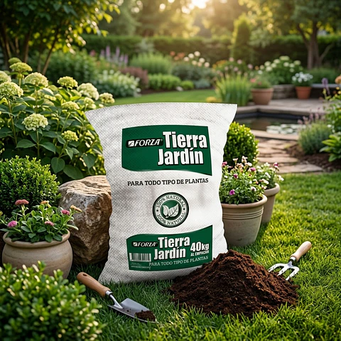 Tierra Mejorada Para Plantas 40kg Sustrato Premium