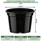 Maceta de Siembra Tipo Vivero x100 unidades 14 centimetros Diámetro x12 Alto P14 - Miniatura 2