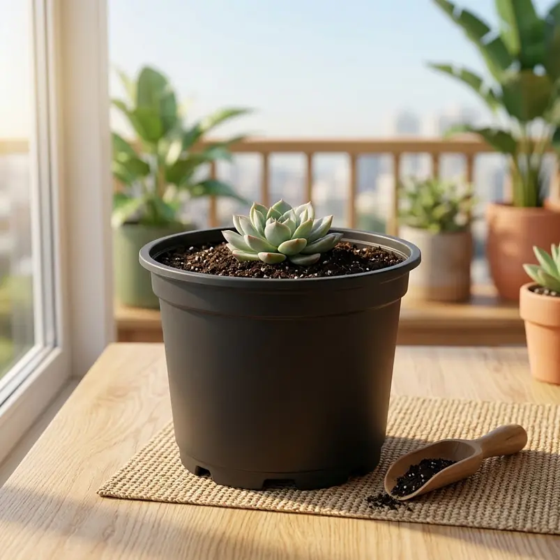 Maceta de siembra tipo vivero x25 unidades 14cm diámetro x12cm alto P14 4