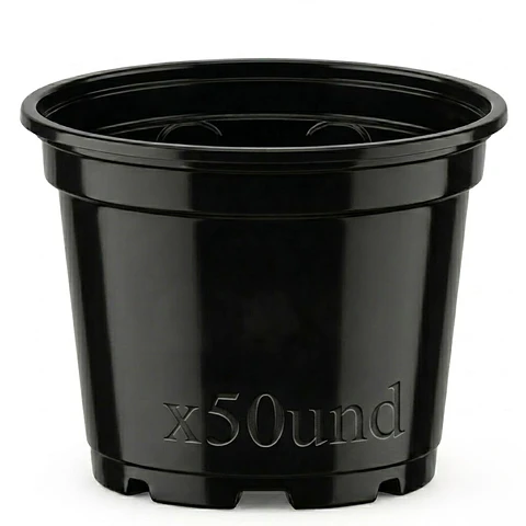 Maceta de Siembra Tipo Vivero x50 Unidades 14cm Diámetro x12 Alto P14