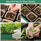 Kit 6 Bandejas Germinación 120 Macetas Turba más Herramientas - Miniatura 3