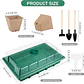 Kit 6 Bandejas Germinación 120 Macetas Turba más Herramientas - Miniatura 2