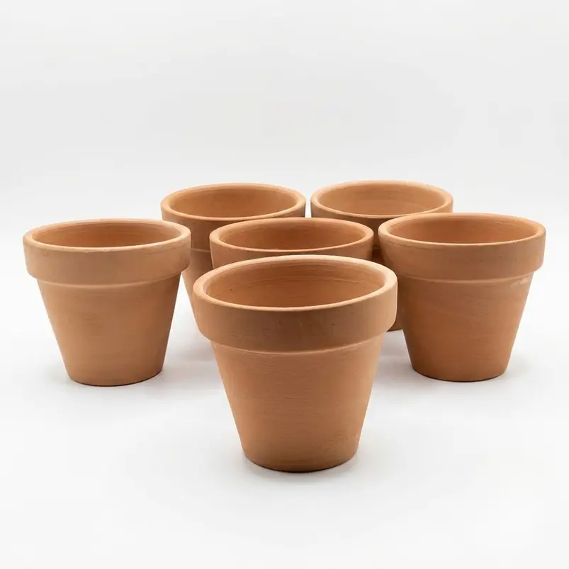 Maceta Arcilla 10cm Diametro x9cm Alto Pack x6 Unidades 3