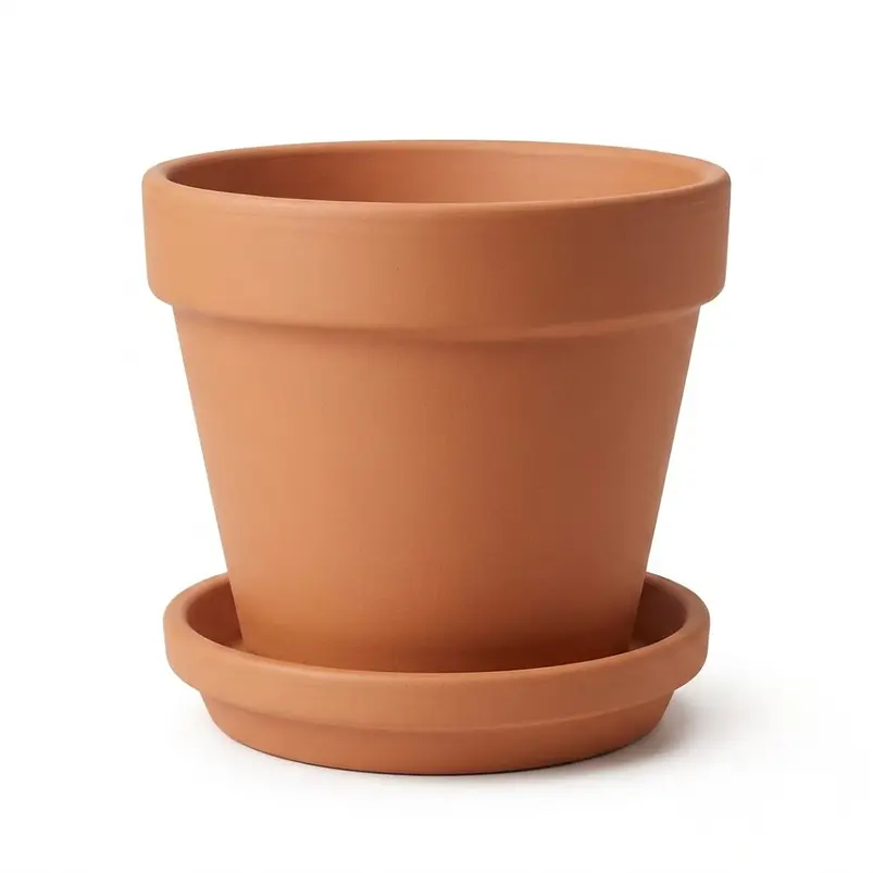 Maceta Arcilla 8cm Diametro 7cm Alto Más Plato Pack x6 Unidades 3