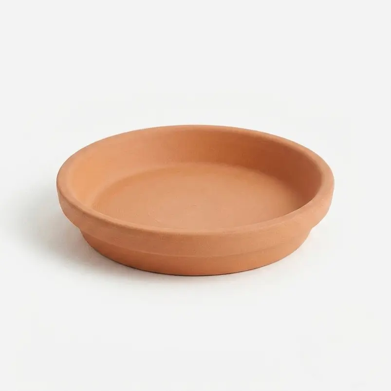 Plato Arcilla Para Macetas 11cm Diametro x2,5cm Alto x2 unidades 1