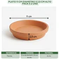 Plato Arcilla Para Macetas 11cm Diametro x2,5cm Alto x2 unidades - Miniatura 2