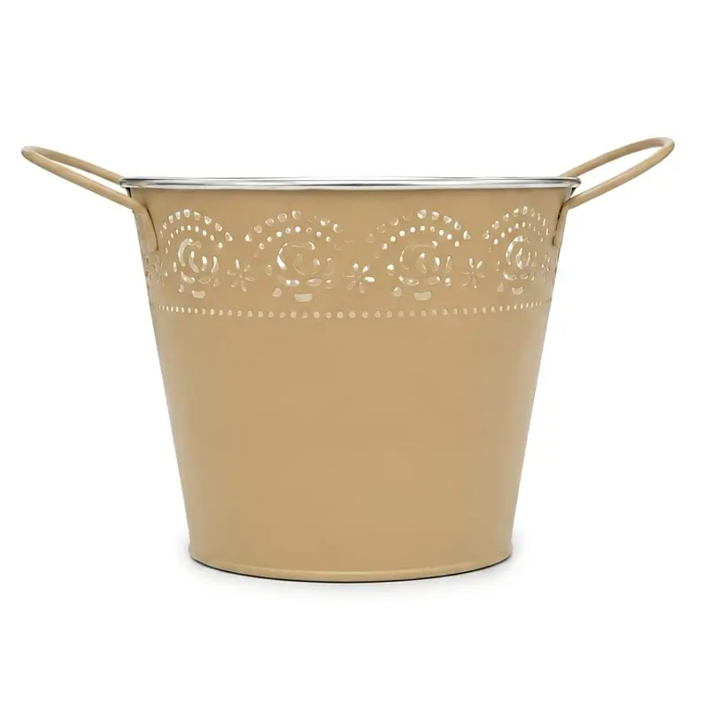 Maceta Metálica Decorativa Para Jardín Y Hogar 3