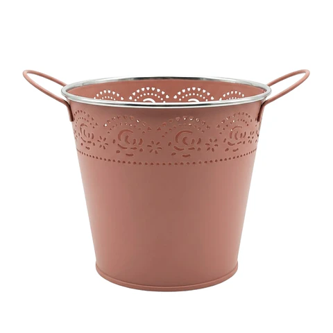 Maceta Metálica Decorativa Para Jardín Y Hogar