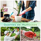 Guantes de Proteccion Jardinería x01 Par Unisex Caucho Transpirable S-M - Miniatura 9
