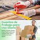 Guantes de Proteccion Jardinería x01 Par Unisex Caucho Transpirable S-M - Miniatura 10