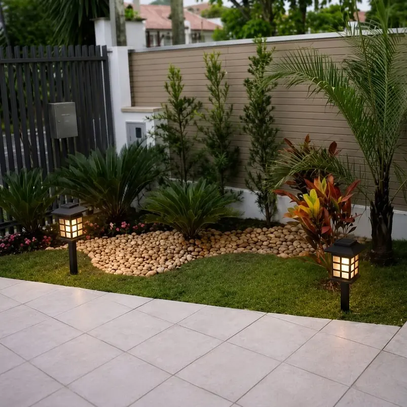 Estacas y Lámparas Solares LED Decorativas de Jardín 16
