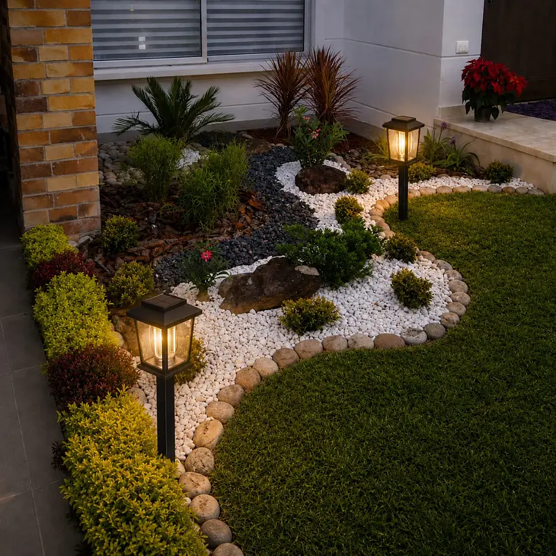 Estacas y Lámparas Solares LED Decorativas de Jardín 34