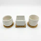 Set x3 mini macetas ceramica decorativas suculentas - Miniatura 4