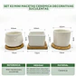 Set x3 mini macetas ceramica decorativas suculentas - Miniatura 2