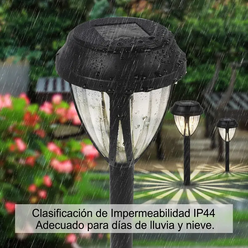 Estacas y Lámparas Solares LED Decorativas de Jardín 24