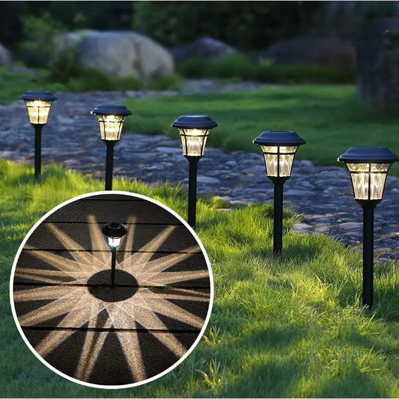 Estacas y Lámparas Solares LED Decorativas de Jardín 28