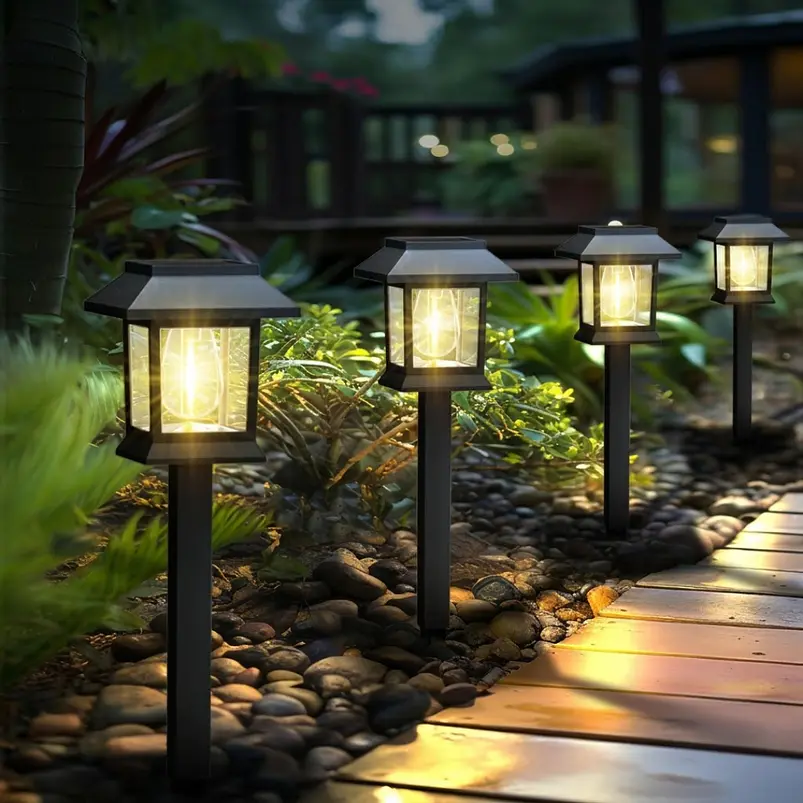 Estacas y Lámparas Solares LED Decorativas de Jardín 36