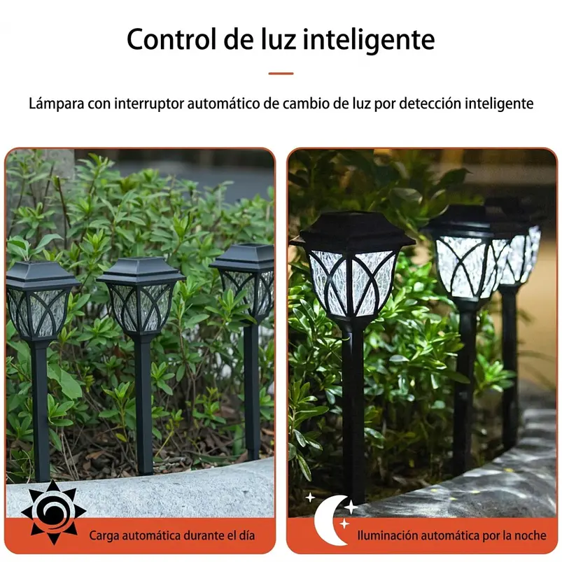 Estacas y Lámparas Solares LED Decorativas de Jardín 44