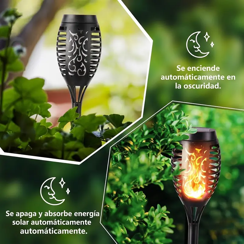 Estacas y Lámparas Solares LED Decorativas de Jardín 52