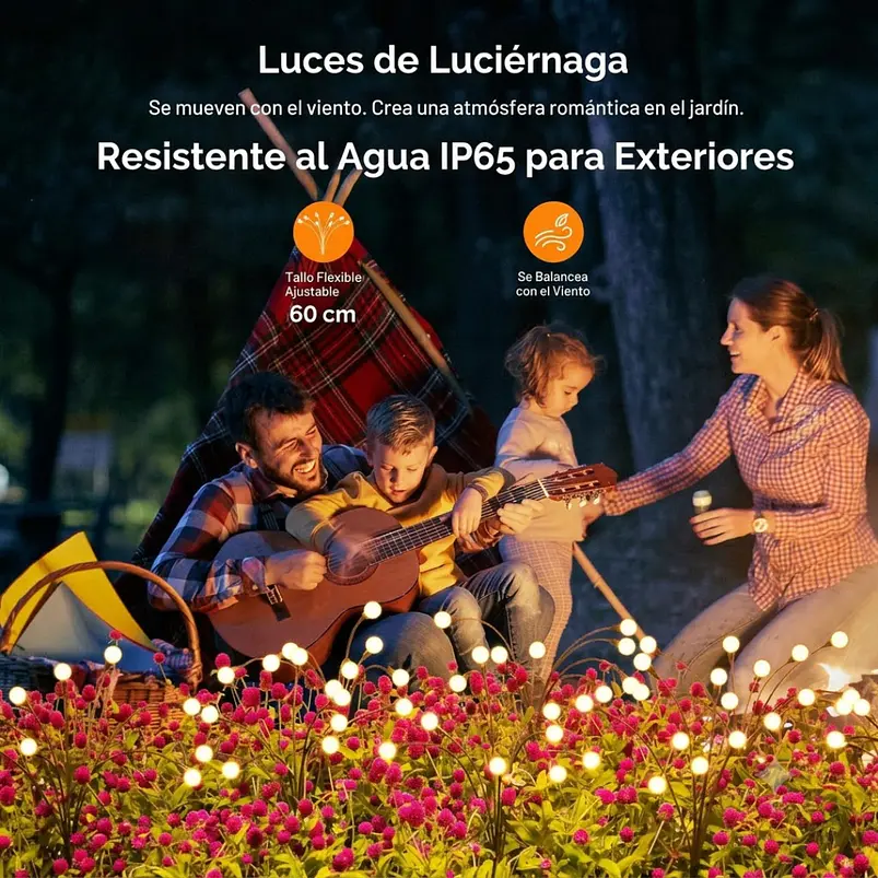 Estacas y Lámparas Solares LED Decorativas de Jardín 59