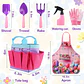 Kit Jardinería Niña Herramientas, Bolso y Delantal Flores - Miniatura 2
