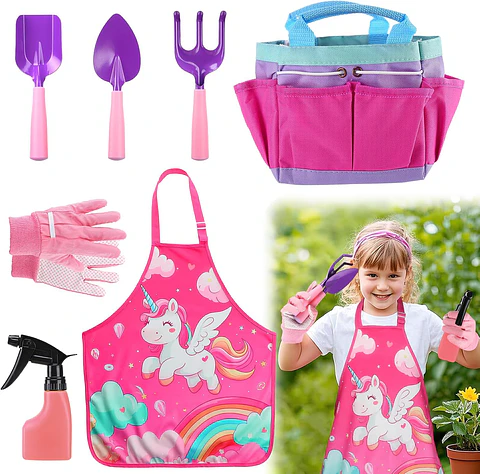 Kit Esencial de Herramientas de Jardinería y Cultivo Para Niñas 