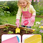 Kit Jardinería Niña Herramientas, Bolso y Delantal Rosa - Miniatura 4