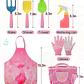 Kit Jardinería Niña Herramientas, Bolso y Delantal Rosa - Miniatura 2