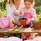 Kit Jardinería Niña Herramientas, Bolso y Delantal Rosa - Miniatura 6