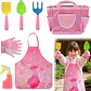 Kit Jardinería Niña Herramientas, Bolso y Delantal Rosa - Miniatura 1