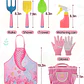Kit Jardinería Niña Herramientas, Bolso y Delantal Sirena - Miniatura 2