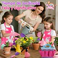 Kit Jardinería Niña Herramientas, Bolso y Delantal Unicornio - Miniatura 2