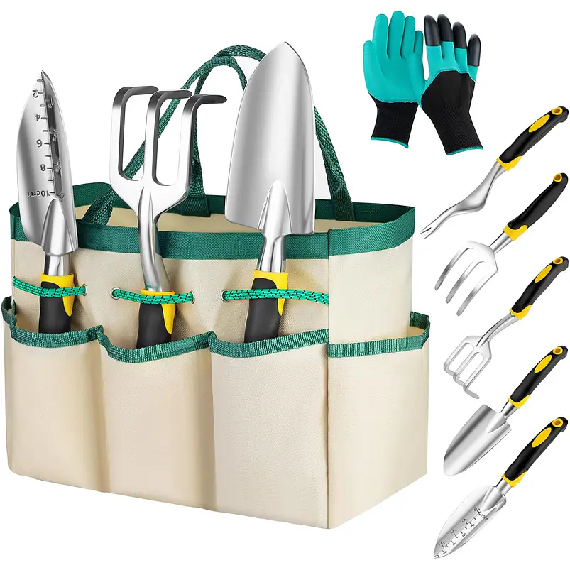 Set Herramientas De Jardín Ergonómicas De Aluminio 7 Piezas 1