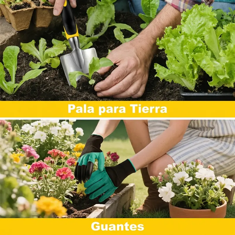 Set Herramientas De Jardín Ergonómicas De Aluminio 7 Piezas 3