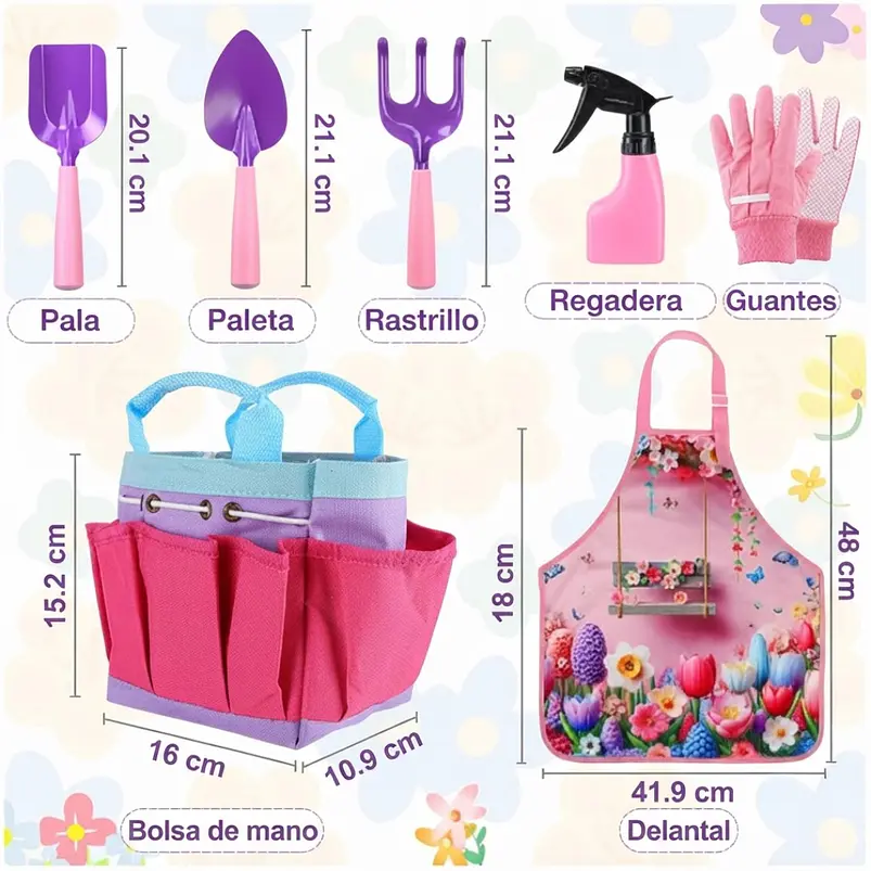 Kit Esencial De Herramientas De Jardinería Para Niñas 2