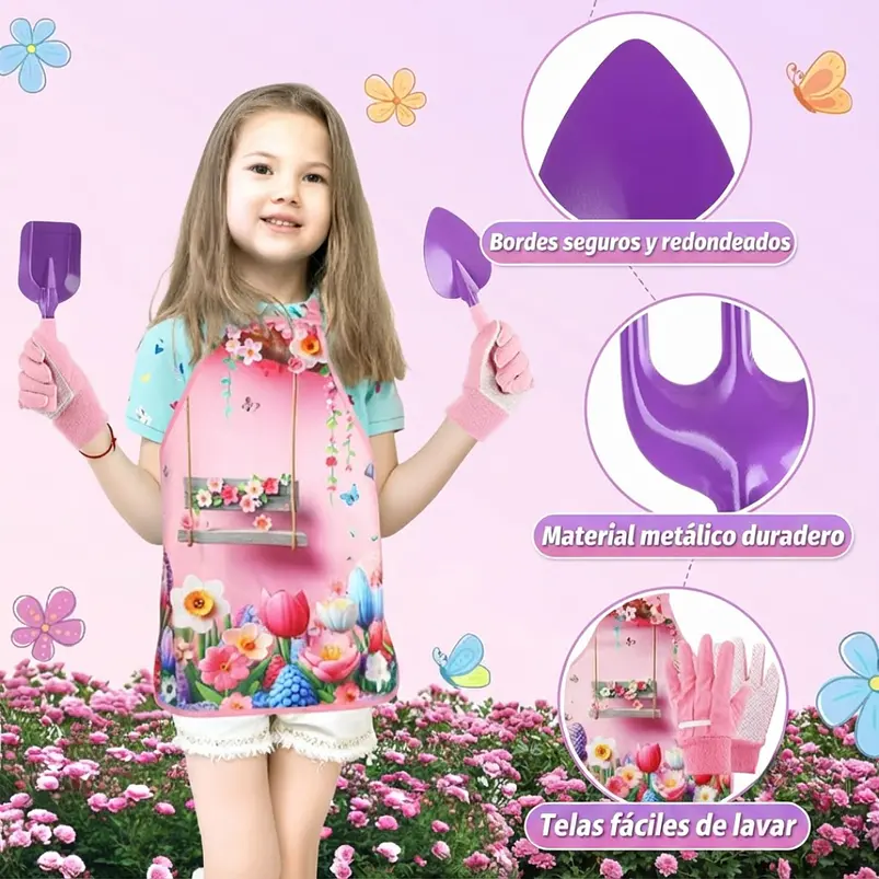 Kit Esencial De Herramientas De Jardinería Para Niñas 3