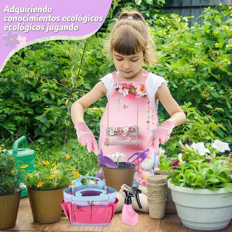 Kit Esencial De Herramientas De Jardinería Para Niñas 4