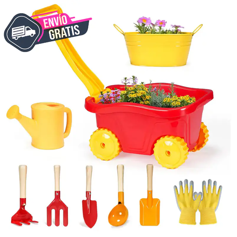 Juego Herramientas de Jardin Huertos y Siembra Para Niños  1