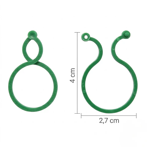 Clip Gancho De Amarre De Plantas Hortalizas x50 Unid