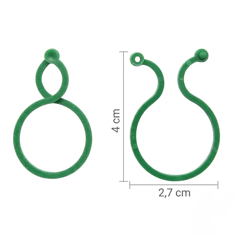 Clip Gancho De Amarre De Plantas Hortalizas x50 Unid 2