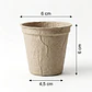 Maceta Papel Orgánico Biodegradable x50und Plántulas 6x6 centímetros - Miniatura 2
