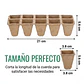 Maceta Papel Organico Biodegradable x5 Piezas x10 celdas Rectagular - Miniatura 2