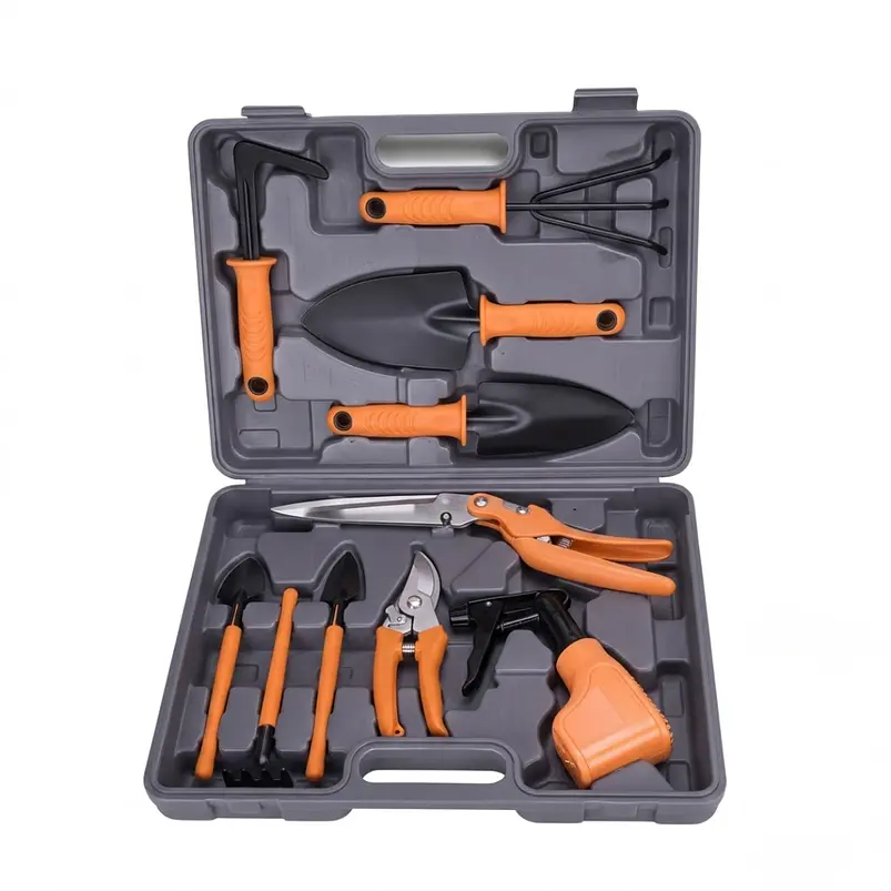 Kit Herramientas De Jardinería x10 Piezas Más Estuche 4